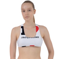 I Love Jacqueline Criss Cross Racerback Sports Bra by ilovewhateva