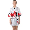 I love jacqueline Half Sleeve Satin Kimono  View1