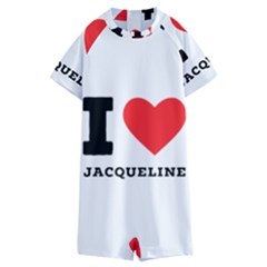 I Love Jacqueline Kids  Boyleg Half Suit Swimwear by ilovewhateva