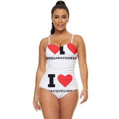 I Love Jacqueline Retro Full Coverage Swimsuit