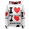 I love martha Women s Pullover Hoodie View1