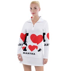 I Love Martha Women s Long Sleeve Casual Dress by ilovewhateva