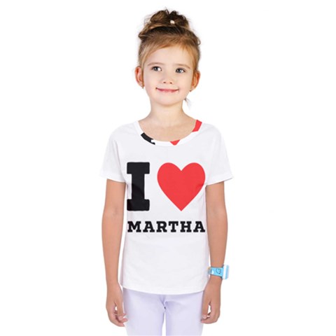 I Love Martha Kids  One Piece Tee by ilovewhateva