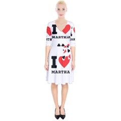 I Love Martha Wrap Up Cocktail Dress by ilovewhateva