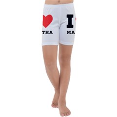 I Love Martha Kids  Lightweight Velour Capri Yoga Leggings by ilovewhateva