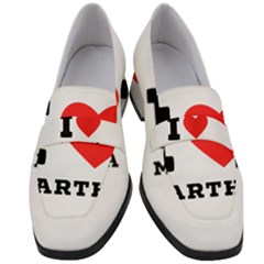 I Love Martha Women s Chunky Heel Loafers by ilovewhateva