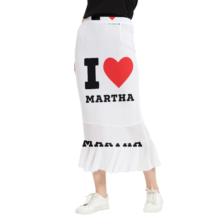 I love martha Maxi Fishtail Chiffon Skirt