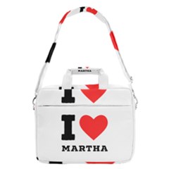 I Love Martha Macbook Pro 16  Shoulder Laptop Bag by ilovewhateva