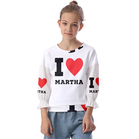 I Love Martha Kids  Cuff Sleeve Top by ilovewhateva