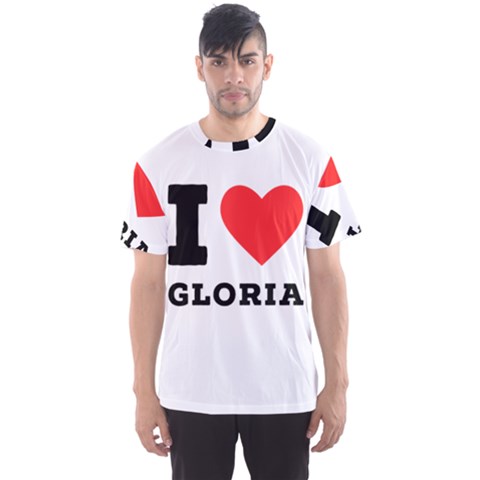 I Love Gloria  Men s Sport Mesh Tee by ilovewhateva