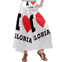 I Love Gloria  Women s Satin Palazzo Pants by ilovewhateva