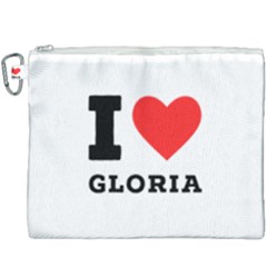 I Love Gloria  Canvas Cosmetic Bag (xxxl) by ilovewhateva