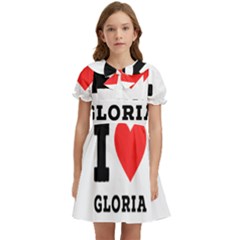 I Love Gloria  Kids  Bow Tie Puff Sleeve Dress by ilovewhateva