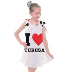 I Love Teresa Kids  Tie Up Tunic Dress by ilovewhateva