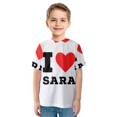 I Love Sara Kids  Sport Mesh Tee by ilovewhateva