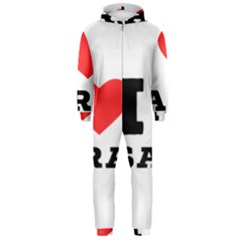 I Love Sara Hooded Jumpsuit (men) by ilovewhateva