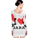 I love sara Long Sleeve Velvet Bodycon Dress View2