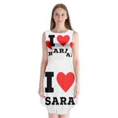 I Love Sara Sleeveless Chiffon Dress   by ilovewhateva