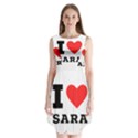 I love sara Sleeveless Chiffon Dress   View1