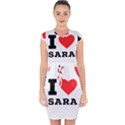 I love sara Capsleeve Drawstring Dress  View1