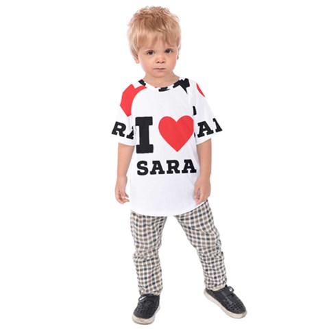 I Love Sara Kids  Raglan Tee by ilovewhateva