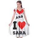 I love sara Cap Sleeve Wrap Front Dress View1