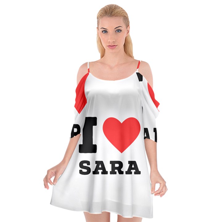 I love sara Cutout Spaghetti Strap Chiffon Dress