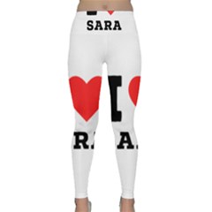 I Love Sara Lightweight Velour Classic Yoga Leggings by ilovewhateva