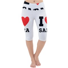 I Love Sara Lightweight Velour Cropped Yoga Leggings by ilovewhateva