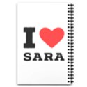 I love sara 5.5  x 8.5  Notebook View4