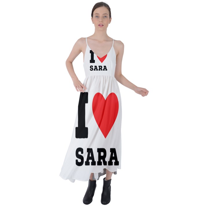 I love sara Tie Back Maxi Dress