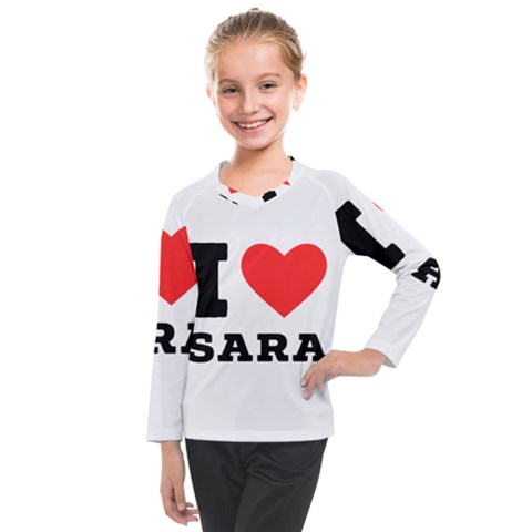 I Love Sara Kids  Long Mesh Tee by ilovewhateva