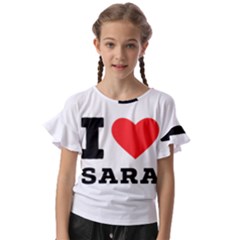 I Love Sara Kids  Cut Out Flutter Sleeves by ilovewhateva