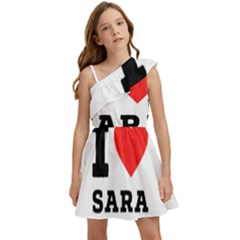 I Love Sara Kids  One Shoulder Party Dress by ilovewhateva