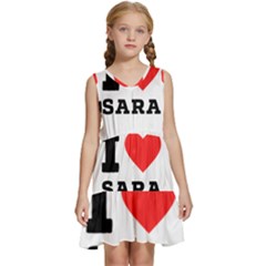 I Love Sara Kids  Sleeveless Tiered Mini Dress by ilovewhateva