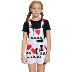 I Love Sara Kids  Short Overalls by ilovewhateva