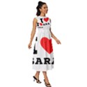 I love sara Sleeveless Round Neck Midi Dress View3