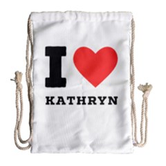 I love kathryn Drawstring Bag (Large)