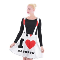 I Love Kathryn Suspender Skater Skirt by ilovewhateva