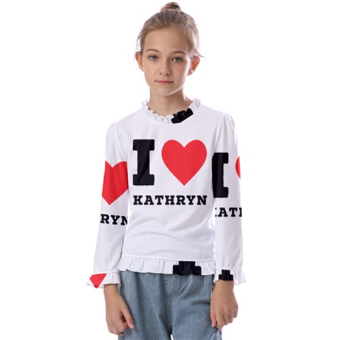 I Love Kathryn Kids  Frill Detail Tee by ilovewhateva