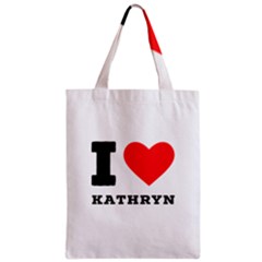 I Love Kathryn Zipper Classic Tote Bag by ilovewhateva