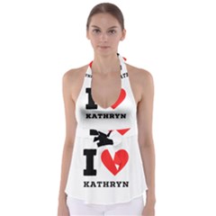 I Love Kathryn Babydoll Tankini Top by ilovewhateva