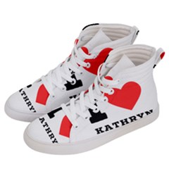 I Love Kathryn Men s Hi-top Skate Sneakers by ilovewhateva