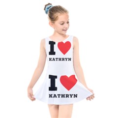 I Love Kathryn Kids  Skater Dress Swimsuit by ilovewhateva