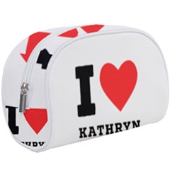 I Love Kathryn Make Up Case (large) by ilovewhateva