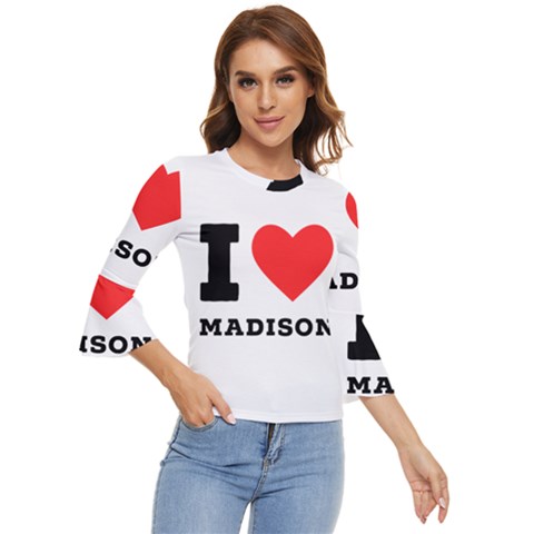 I Love Madison  Bell Sleeve Top by ilovewhateva