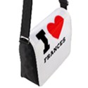 I love Frances  Flap Closure Messenger Bag (S) View2