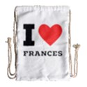 I love Frances  Drawstring Bag (Large) View1