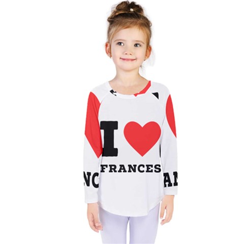 I Love Frances  Kids  Long Sleeve Tee by ilovewhateva