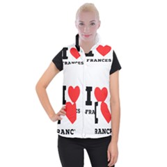 I Love Frances  Women s Button Up Vest by ilovewhateva